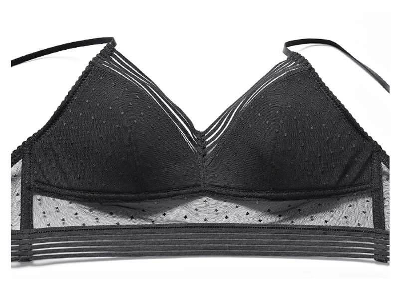 Women's Sheer Setail Wire Free Bra